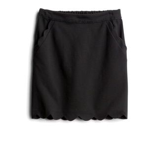 NWT Stitch Fix Skies Are Blue Scallop Hem Mini Black Skirt